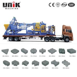 Mașină mobilă de fabricat blocuri de beton